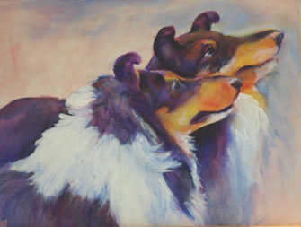 Shelties painting